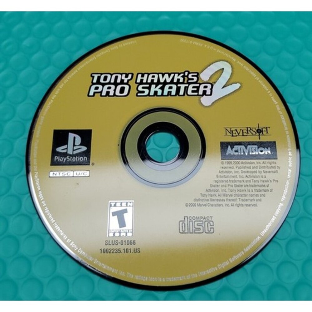 Tony Hawk's Pro Skater 2 (Sony PlayStation 1, 2000) Disc Only